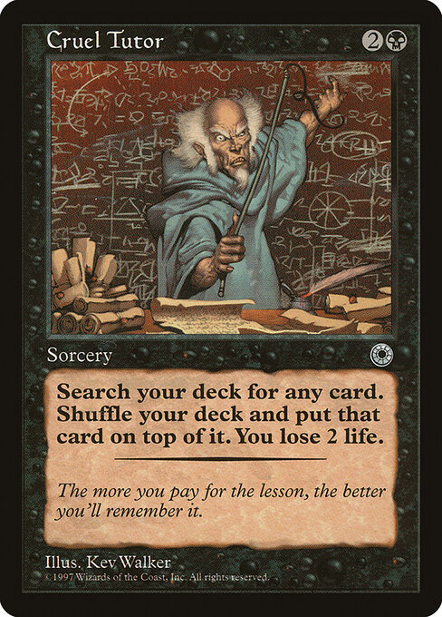 Cruel Tutor - Portal Magic card