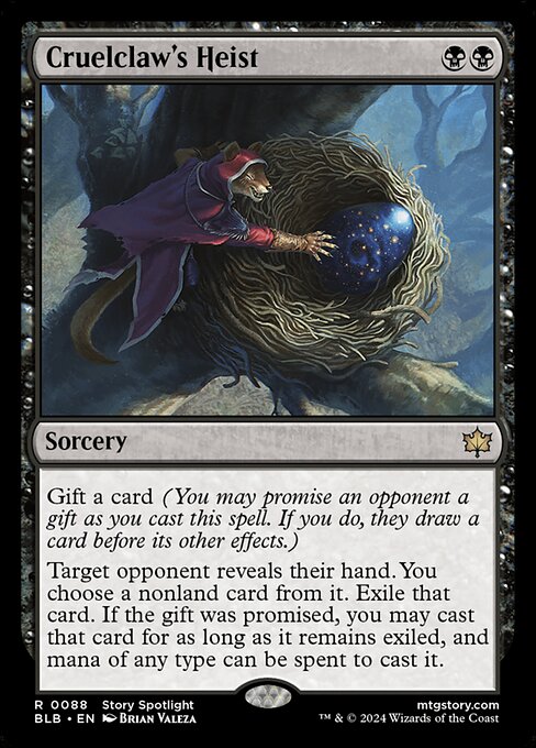 Cruelclaw's Heist - Bloomburrow Magic card
