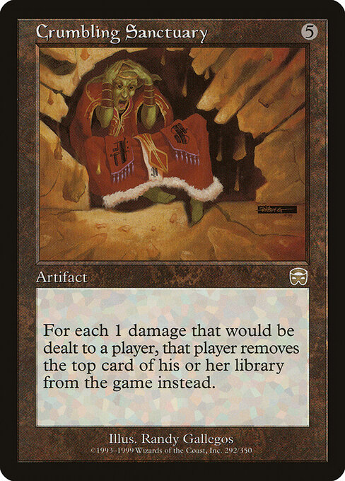 Crumbling Sanctuary - Mercadian Masques Magic card