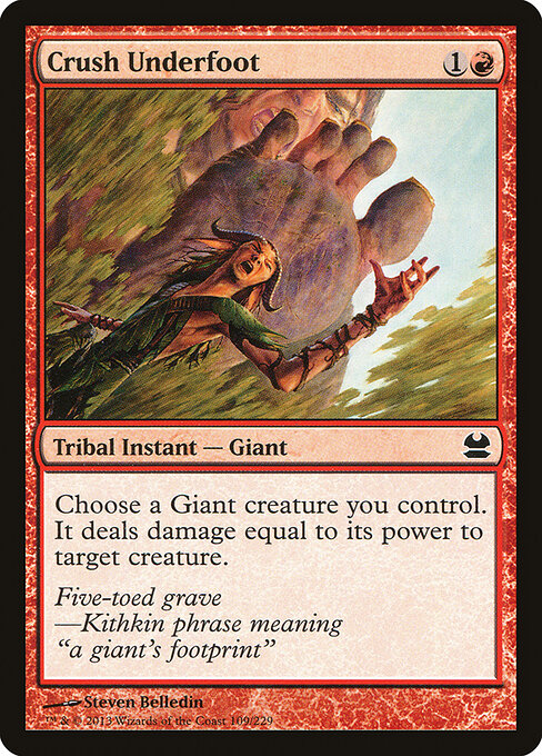 Crush Underfoot - Modern Masters Magic card