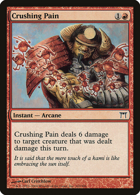 Crushing Pain - Champions of Kamigawa Magic card