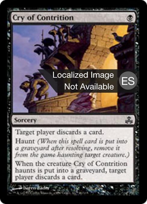 Llanto de arrepentimiento (Cry of Contrition) - Guildpact (#46) - Illustrated by Daren Bader - Magic: The Gathering Card