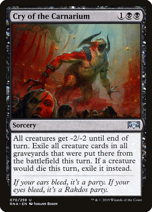 Cry of the Carnarium - Ravnica Allegiance Magic card