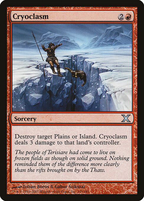 Cryoclasm - Tenth Edition Magic card