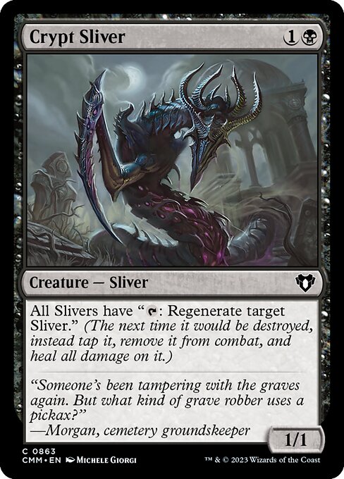 Crypt Sliver - Commander Masters Magic card