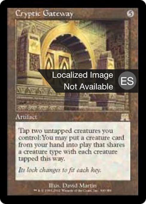 Kryptischer Torbogen (Cryptic Gateway) - Onslaught (#306) - Illustrated by David Martin - Magic: The Gathering Card