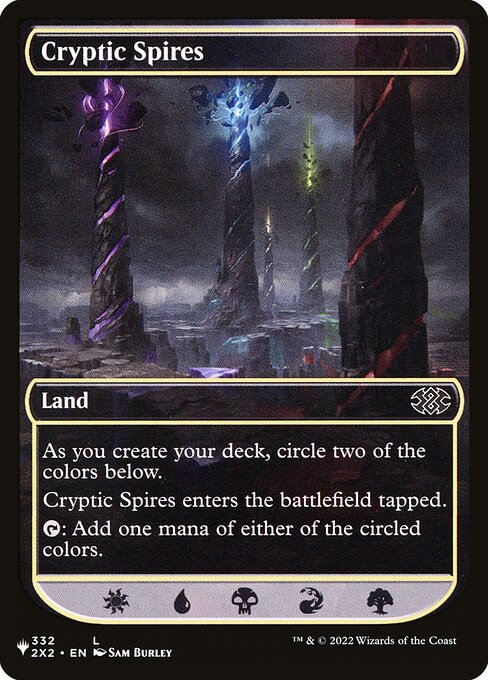 Cryptic Spires - The List Magic card