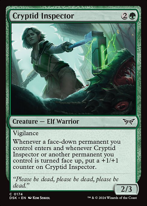 Cryptid Inspector - Duskmourn: House of Horror Magic card