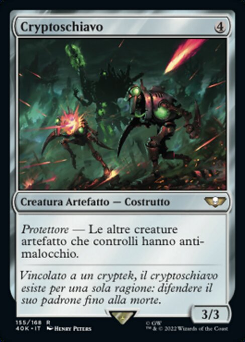 Kryptoknecht (Cryptothrall) - Warhammer 40,000 Commander (#155) - Illustrated by Henry Peters - Magic: The Gathering Card