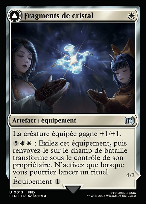 Crystal Fragments // Summon: Alexander - Final Fantasy (#13) - Illustrated by Bachzim - Magic: The Gathering Card