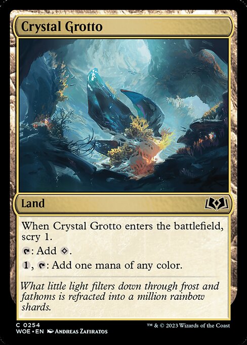 Crystal Grotto - Wilds of Eldraine Magic card