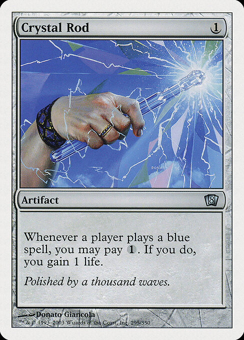 Crystal Rod - Eighth Edition (#295) - Illustrated by Donato Giancola - Magic: The Gathering Card