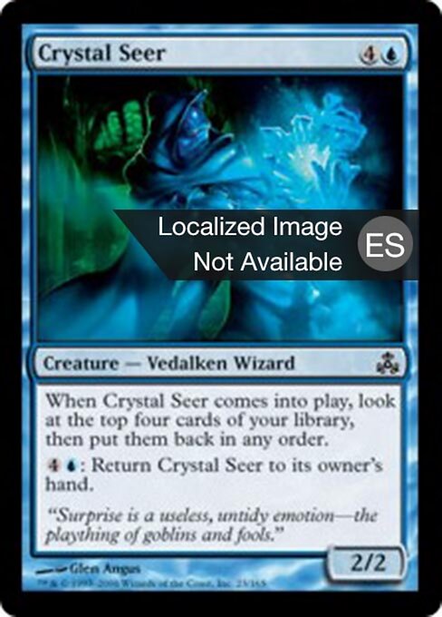 Vidente do Cristal (Crystal Seer) - Guildpact (#23) - Illustrated by Glen Angus - Magic: The Gathering Card