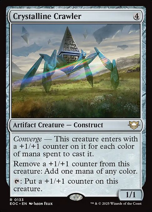 Crystalline Crawler - Edge of Eternities Commander (#133) - Illustrated by Jason Felix - Magic: The Gathering Card