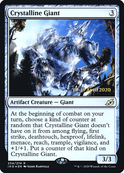 結晶の巨人 (Crystalline Giant) - New Capenna Commander (#364) - Illustrated by Jason Rainville - Magic: The Gathering Card