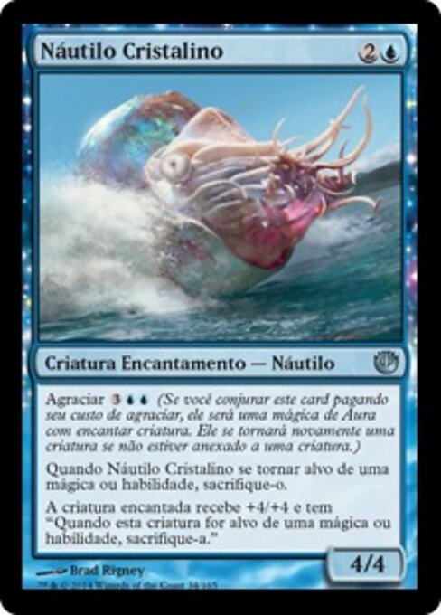 Kristalliner Nautilus (Crystalline Nautilus) - Journey into Nyx (#34) - Illustrated by Brad Rigney - Magic: The Gathering Card