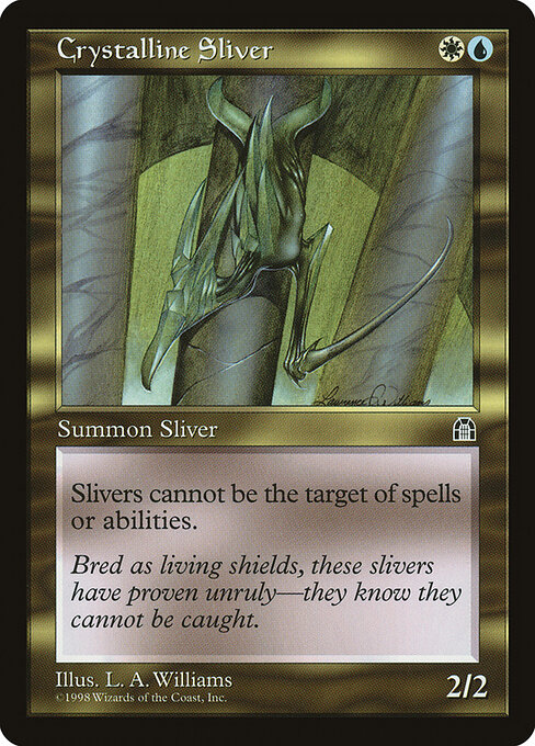 Crystalline Sliver - Stronghold (#127) - Illustrated by Allen Williams - Magic: The Gathering Card