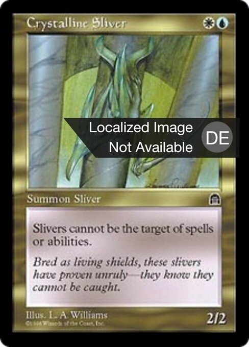 Slivoïde cristallin (Crystalline Sliver) - Stronghold (#127) - Illustrated by Allen Williams - Magic: The Gathering Card