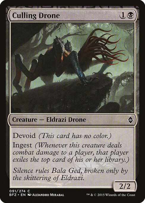 Culling Drone - Battle for Zendikar Magic card