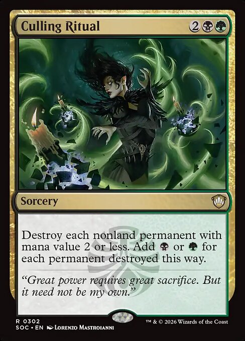 Culling Ritual - Secrets of Strixhaven Commander Magic card