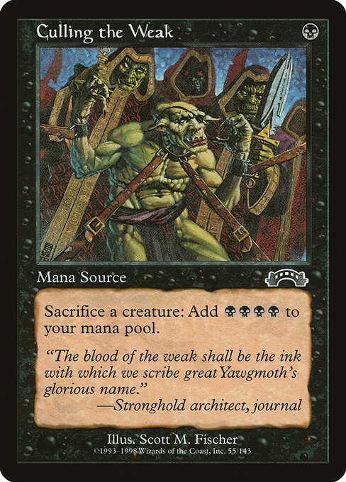 Culling the Weak - Exodus Magic card