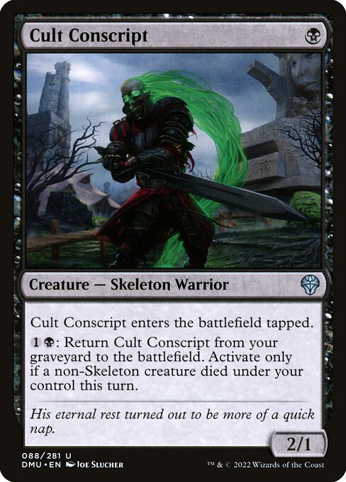 Recluta sectario (Cult Conscript) - Dominaria United (#88) - Illustrated by Joe Slucher - Magic: The Gathering Card