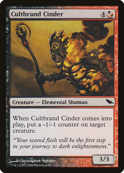 Cultbrand Cinder - Shadowmoor Magic card