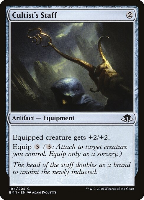 Cultist's Staff - Eldritch Moon Magic card