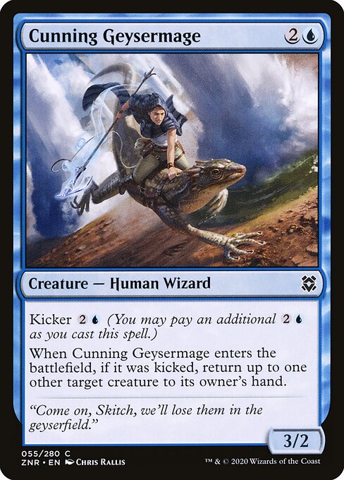 Cunning Geysermage - Zendikar Rising Magic card