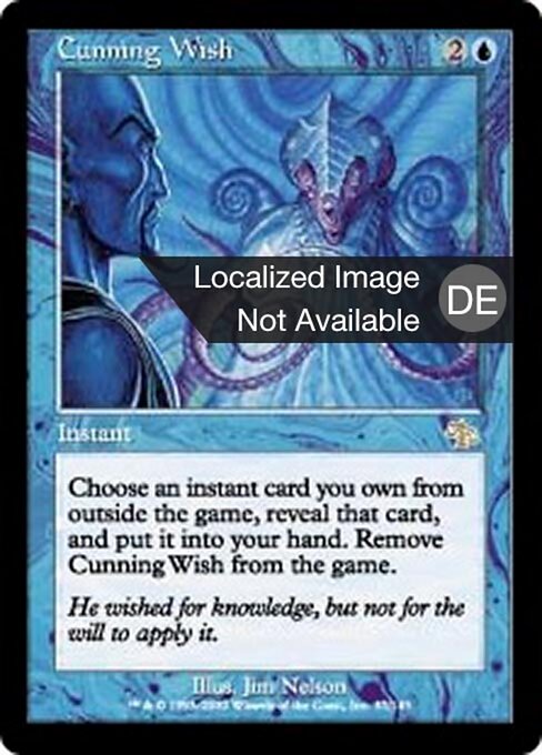 Desiderio Astuto (Cunning Wish) - Judgment (#37) - Illustrated by Jim Nelson - Magic: The Gathering Card