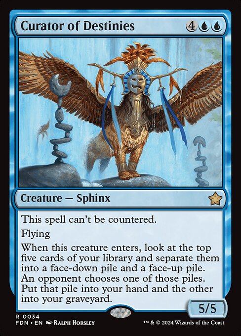 Curator of Destinies - Foundations Magic card