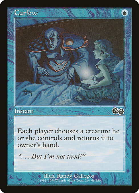 Curfew - Urza's Saga Magic card