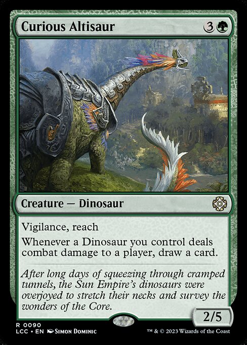 Curious Altisaur - The Lost Caverns of Ixalan Commander Magic card