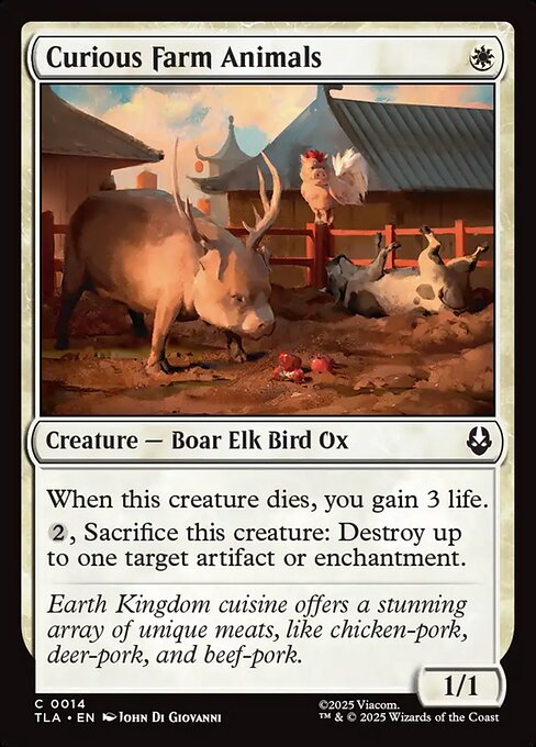 Curious Farm Animals - Avatar: The Last Airbender Magic card