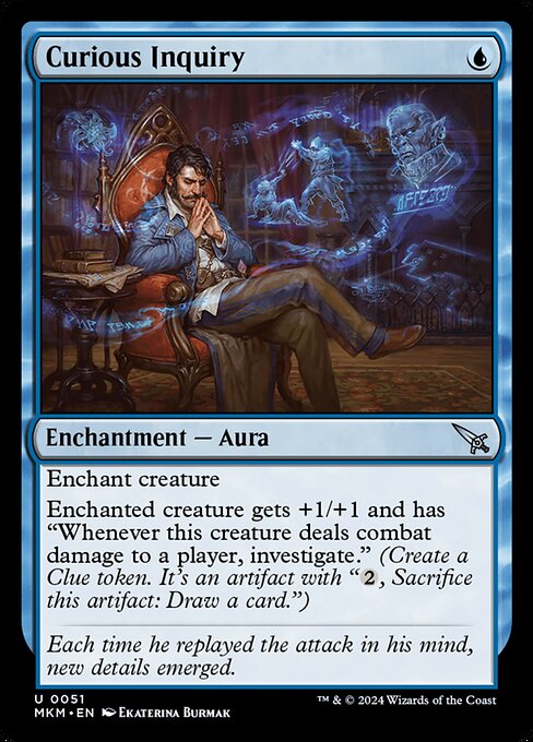 Curious Inquiry - Murders at Karlov Manor Magic card