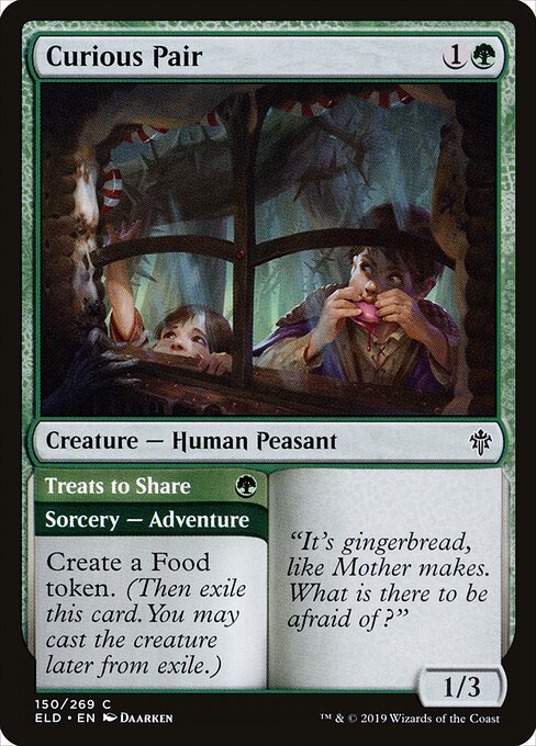 Curious Pair // Treats to Share - Throne of Eldraine Magic card