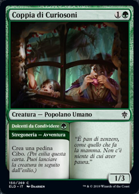 Curious Pair // Treats to Share - Throne of Eldraine (#150) - Illustrated by Daarken - Magic: The Gathering Card