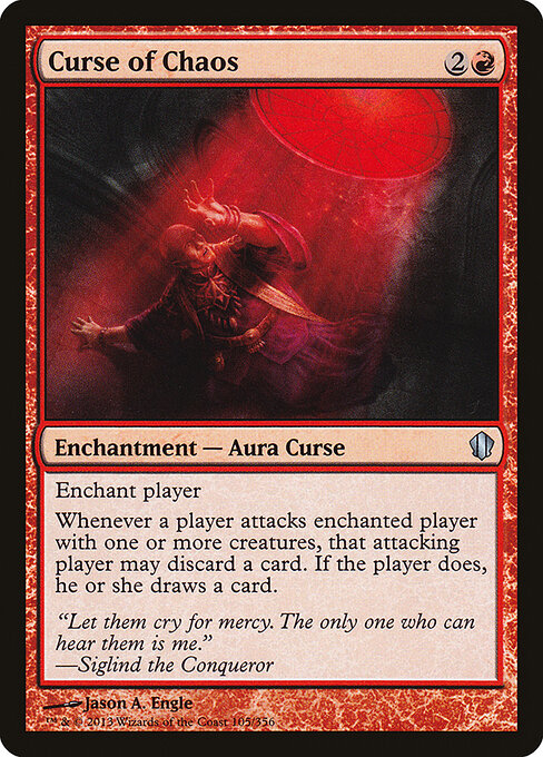 Curse of Chaos - Commander 2013 Magic card
