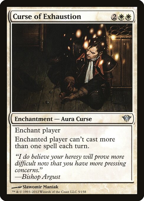 Curse of Exhaustion - Dark Ascension Magic card