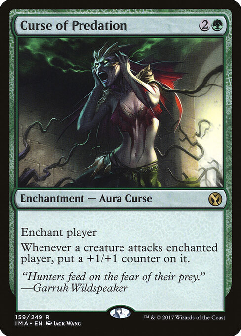 Curse of Predation - Iconic Masters Magic card