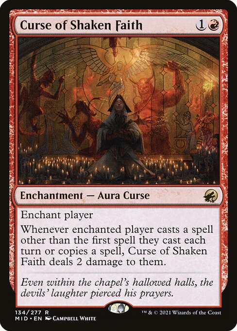 Curse of Shaken Faith - Innistrad: Midnight Hunt Magic card