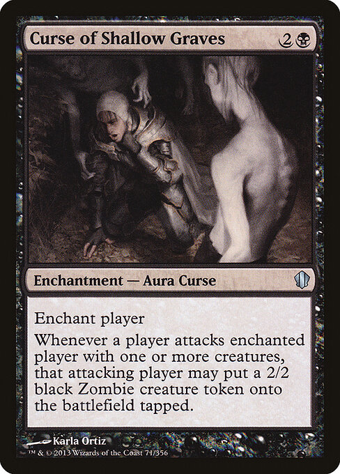 Curse of Shallow Graves - Commander 2013 Magic card