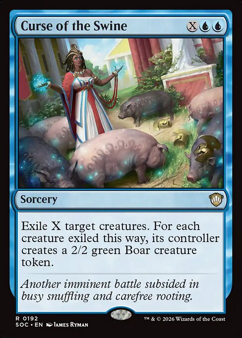 Curse of the Swine - Secrets of Strixhaven Commander Magic card