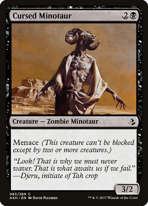 Cursed Minotaur - Amonkhet Magic card