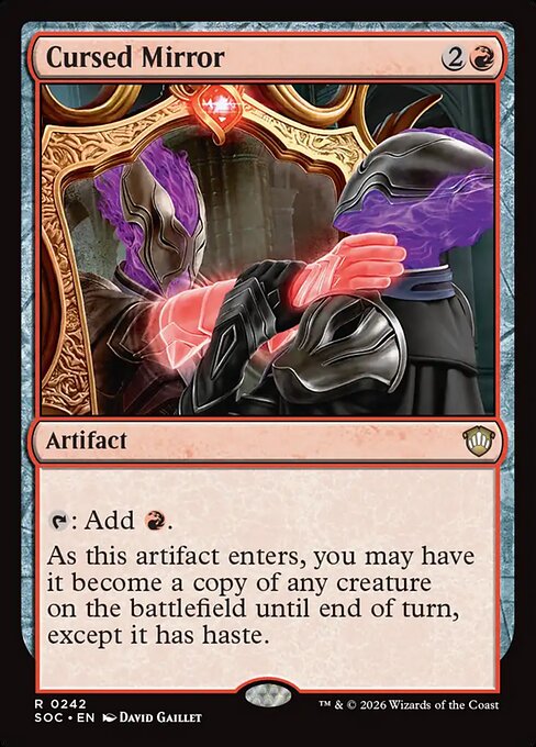 Cursed Mirror - Secrets of Strixhaven Commander Magic card