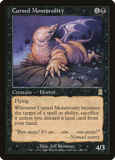 Cursed Monstrosity - Odyssey Magic card