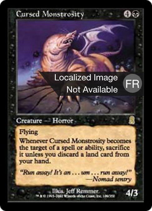 Cursed Monstrosity - Odyssey (#126) - Illustrated by Jeff Remmer - Magic: The Gathering Card