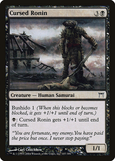 Cursed Ronin - Champions of Kamigawa Magic card