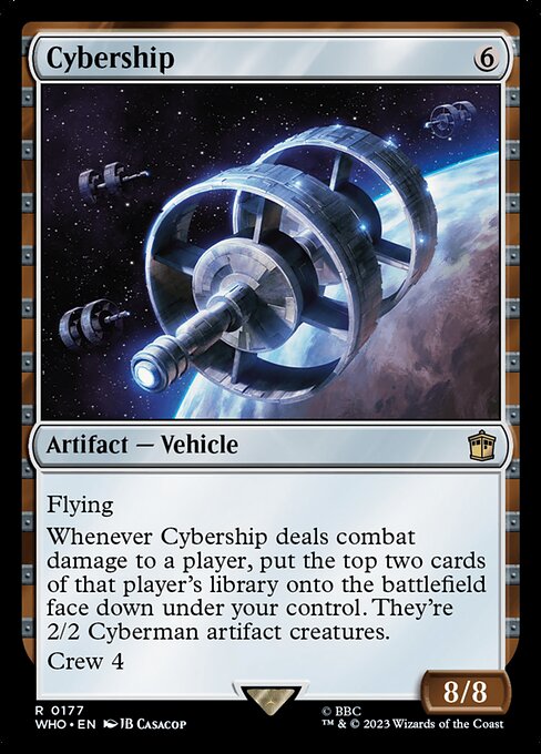 Cybership - Doctor Who Magic card