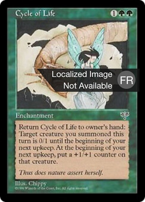 Ciclo della Vita (Cycle of Life) - Mirage (#211) - Illustrated by Chippy - Magic: The Gathering Card